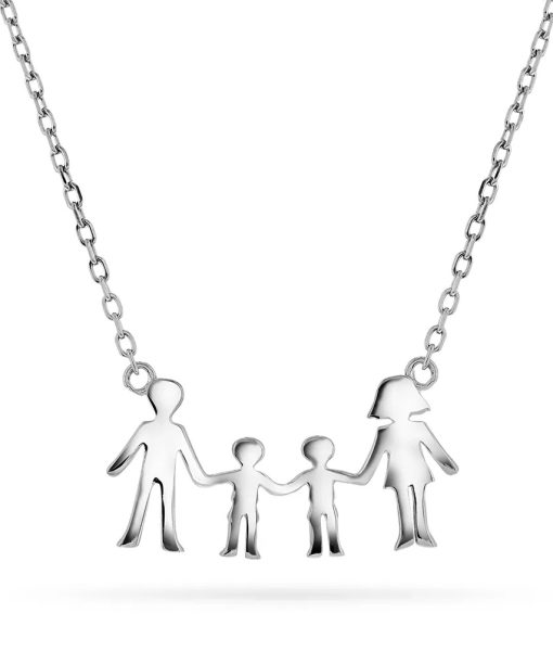 Smykke i 925 sølv mor, far, to gutter