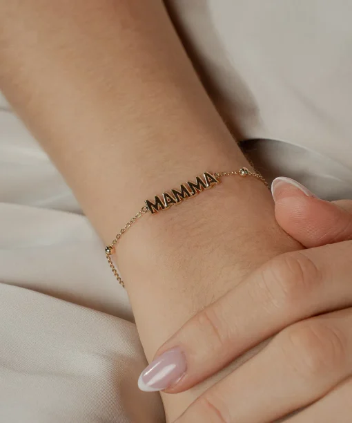 Alternative view of Armbånd i forgylt sølv - mamma