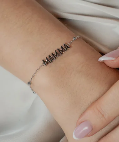 Alternative view of Armbånd i sølv - mamma
