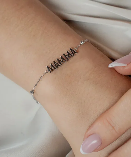 Alternative view of Armbånd i sølv - mamma