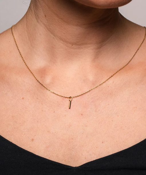 Alternative view of Letters smykke i 925 forgylt sølv I