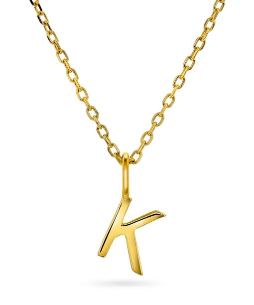 Letters smykke i 925 forgylt sølv K