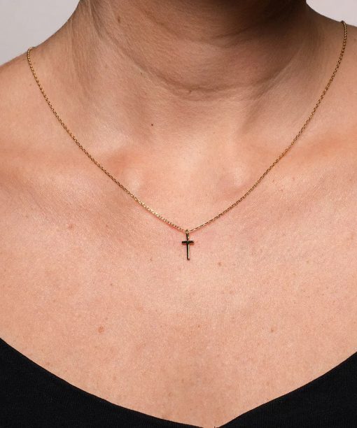 Alternative view of Letters smykke i 925 forgylt sølv T