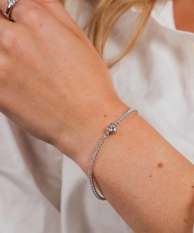 Alternative view of Pan Jewelry - Heartglow armbånd i sølv