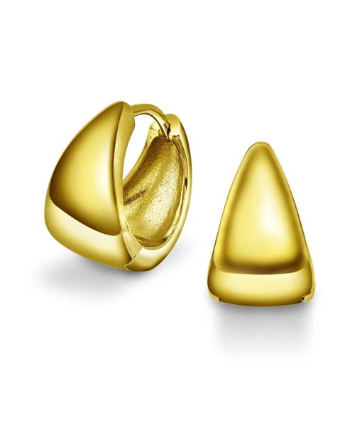 Vibe øreringer i 925 forgylt sølv