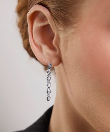 Alternative view of Pan Jewelry - Dazzle øredobber i 925 sølv med zirkonia