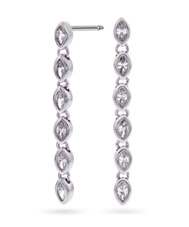 Pan Jewelry - Dazzle øredobber i 925 sølv med zirkonia