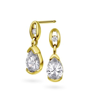 Pan Jewelry - Embrace øredobber i 925 forgylt sølv