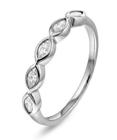 Pan Jewelry - Dazzle ring i 925 sølv med zirkonia
