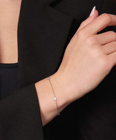 Alternative view of Pan Jewelry - Kløver armbånd i 925 sølv