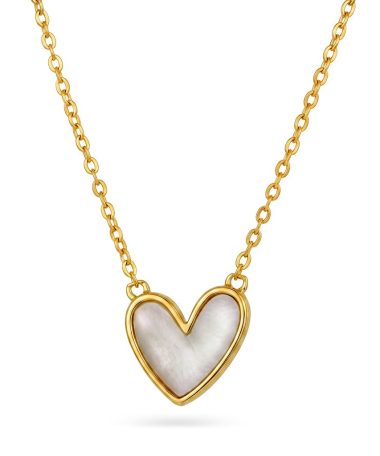 Pan Jewelry - Amor smykke i 925 forgylt sølv med perlemor
