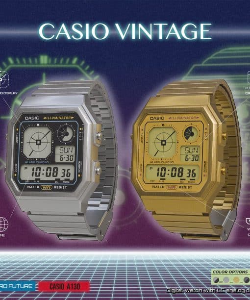 Alternative view of Casio Vintage 34mm - A130WE-7AEF