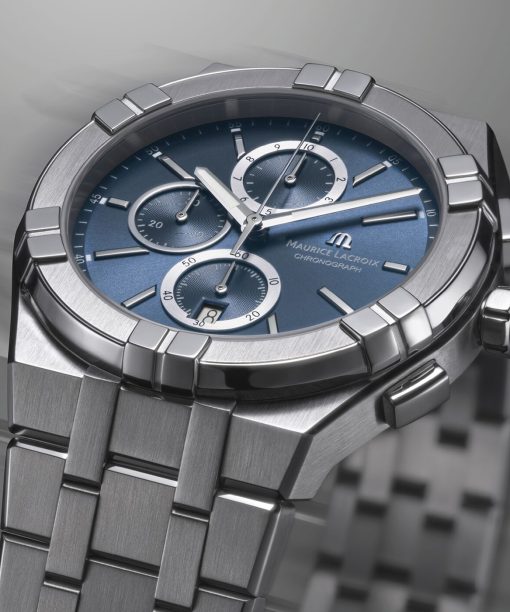 Alternative view of Maurice Lacroix Aikon Quartz Chronograph 42mm - AI1118-SS002-430-1