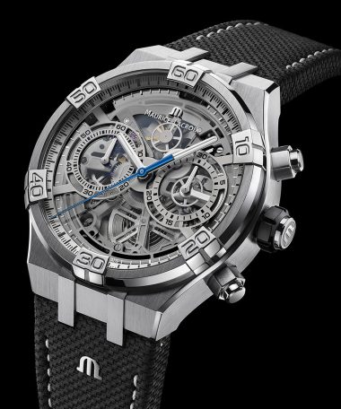 Alternative view of Maurice Lacroix Aikon Chronograph Skeleton 44mm - AI6098-SS001-090-1