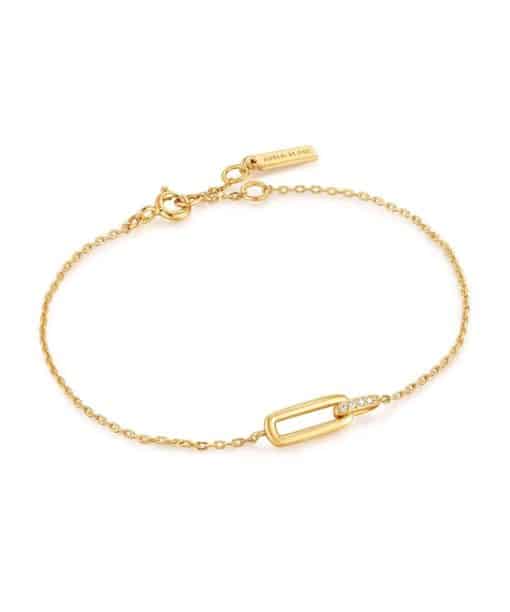 Ania Haie Gold Glam Interlock Bracelet