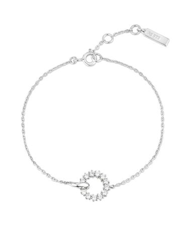 Ania Haie Interlinked Circles Pave Bracelet
