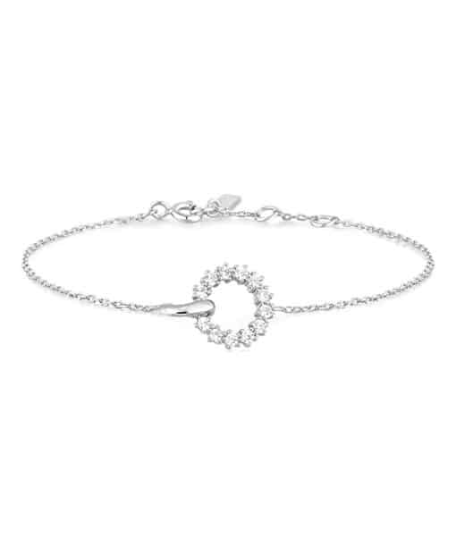 Alternative view of Ania Haie Interlinked Circles Pave Bracelet
