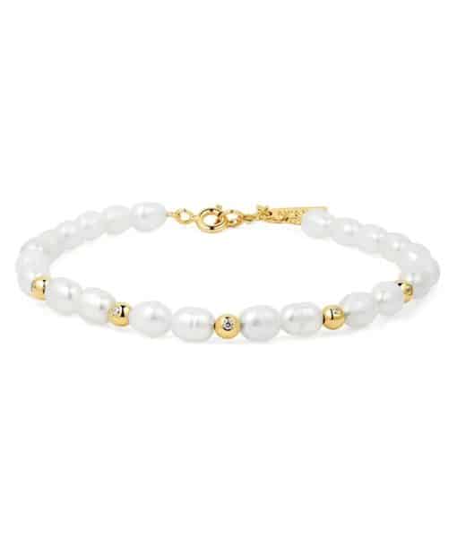 Ania Haie Freshwater Pearl And Cubic Zirconia Bracelet