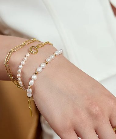 Alternative view of Ania Haie Freshwater Pearl And Cubic Zirconia Bracelet