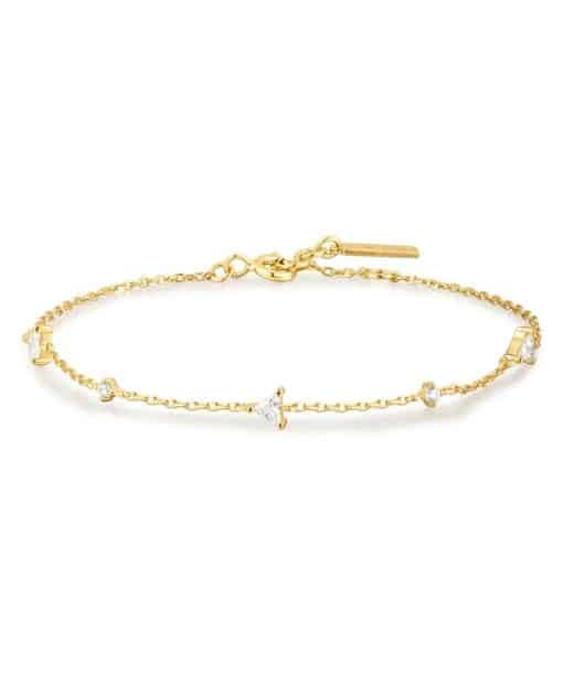 Ania Haie Triangular Cubic Zirconia Station Bracelet