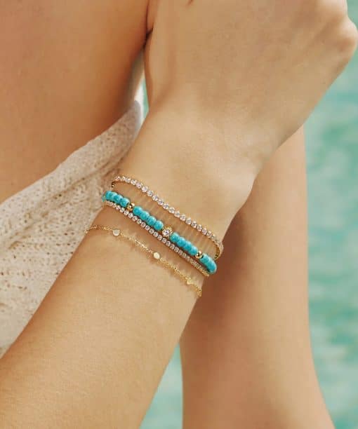 Alternative view of Ania Haie Gold Disc Station Bracelet