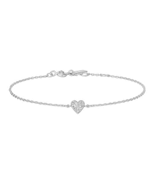 Ania Haie Silver Sweetheart Pave Bracelet