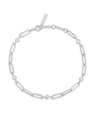 Alternative view of Ania Haie Silver Bezel Paper Clip Chain Bracelet