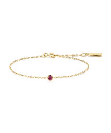 Ania Haie Gold Crimson Solitaire Bracelet
