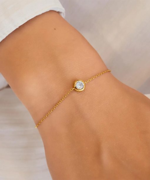 Alternative view of Ania Haie Gold Just You Solitaire Bracelet