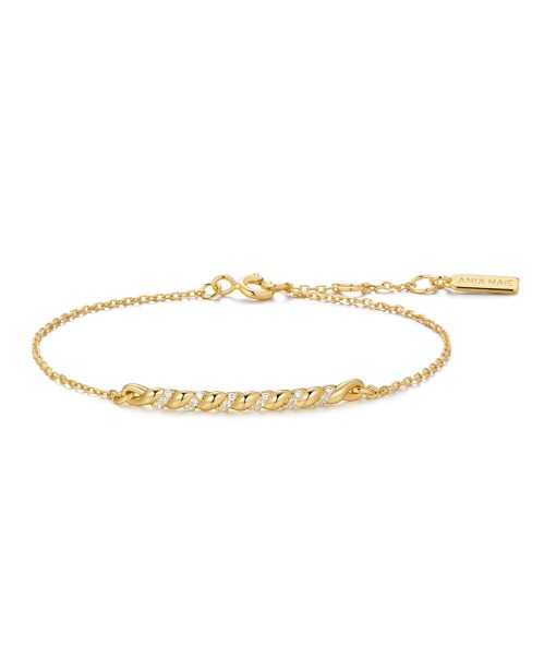 Ania Haie Gold Twisted Bar Bracelet