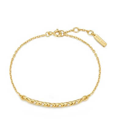 Alternative view of Ania Haie Gold Twisted Bar Bracelet