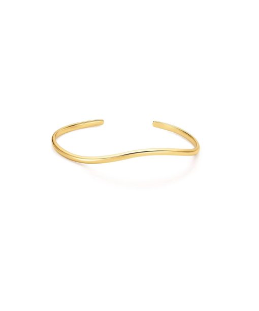 Ania Haie Gold Wave Cuff Bracelet