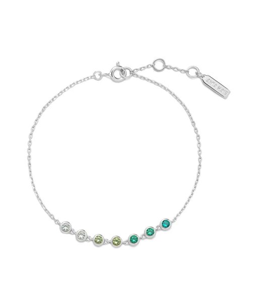 Alternative view of Ania Haie Silver Green Station Bracelet