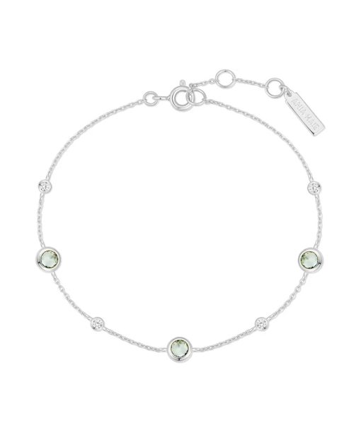 Alternative view of Ania Haie Silver Mint Green Station Bracelet
