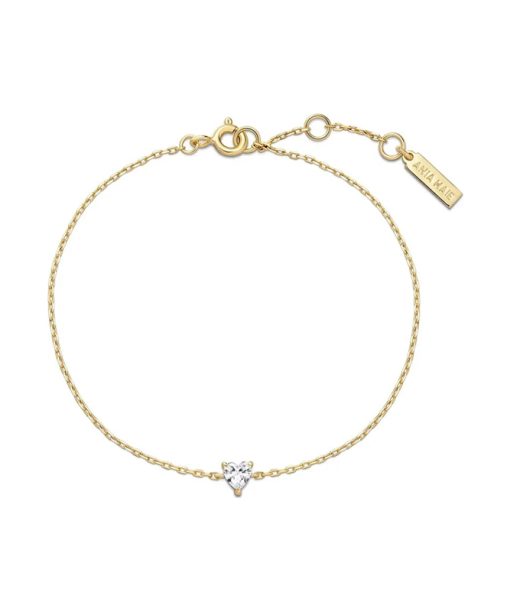 Alternative view of Ania Haie Gold Sparkle Heart Bracelet