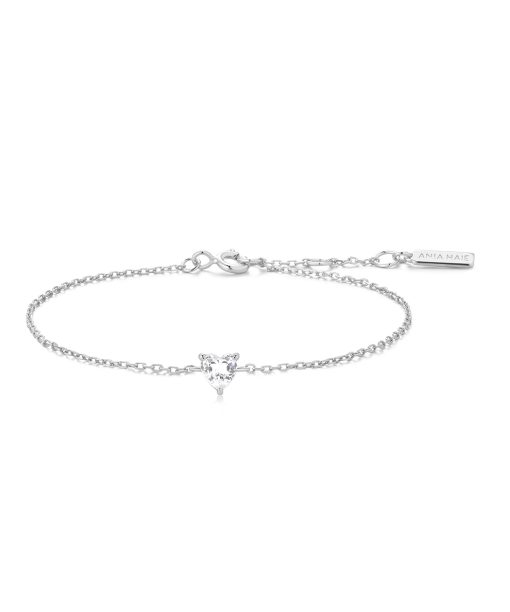 Ania Haie Silver Sparkle Heart Bracelet