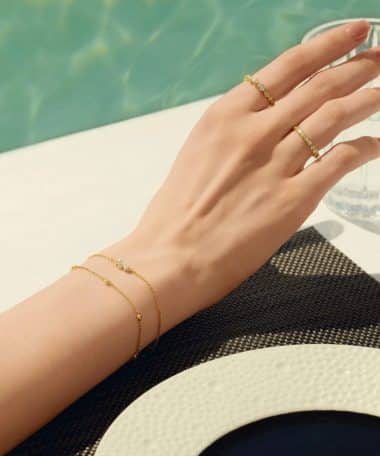 Alternative view of Ania Haie Gold Classic Bezel-Set Station Bracelet