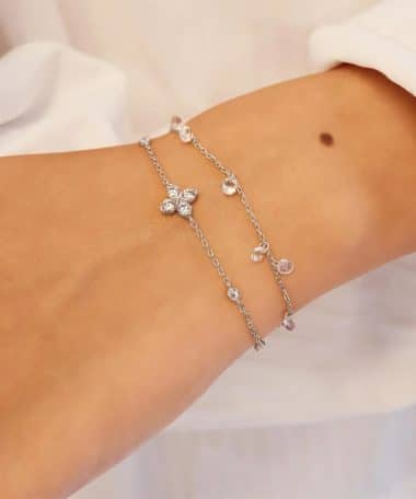Alternative view of Ania Haie Silver Droplet Station Bracelet