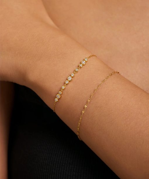 Alternative view of Ania Haie Silver Mother-of-Pearl Crescent Moon Bracelet