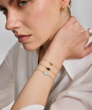 Alternative view of Ania Haie Gold Organic Dome Pebble Bracelet
