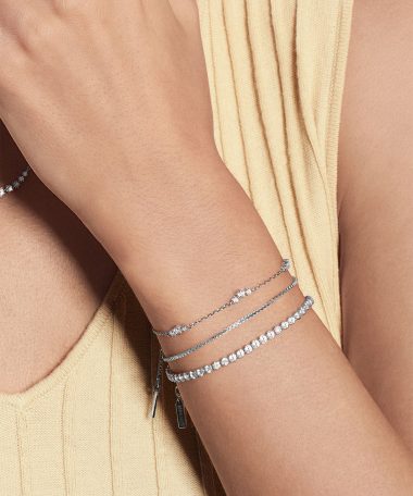 Alternative view of Ania Haie Silver Cluster Station Bracelet