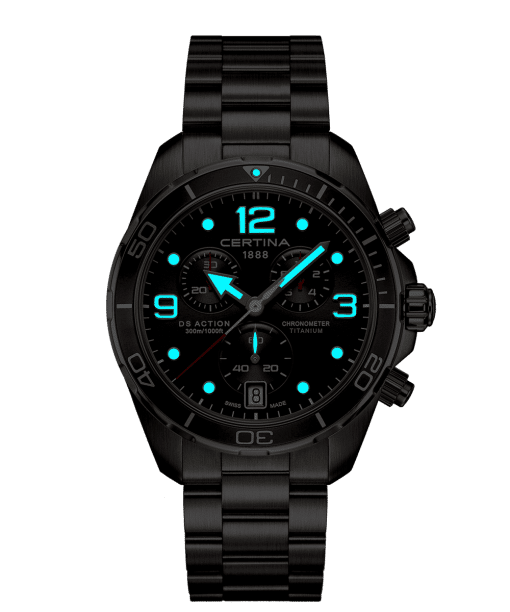 Alternative view of Certina DS Action Chronograph 43mm Titanium - C032.434.44.087.00