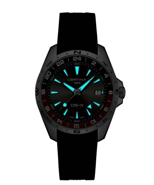 Alternative view of Certina DS-X GMT 41mm - C047.452.17.081.01
