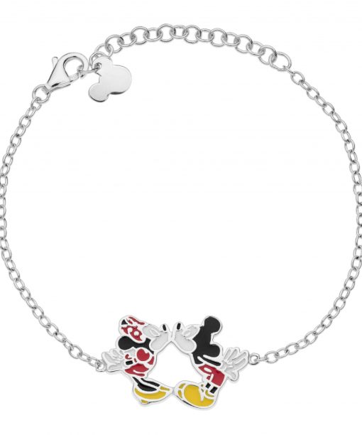 Disney armbånd i sølv 925s Minni og Mikke