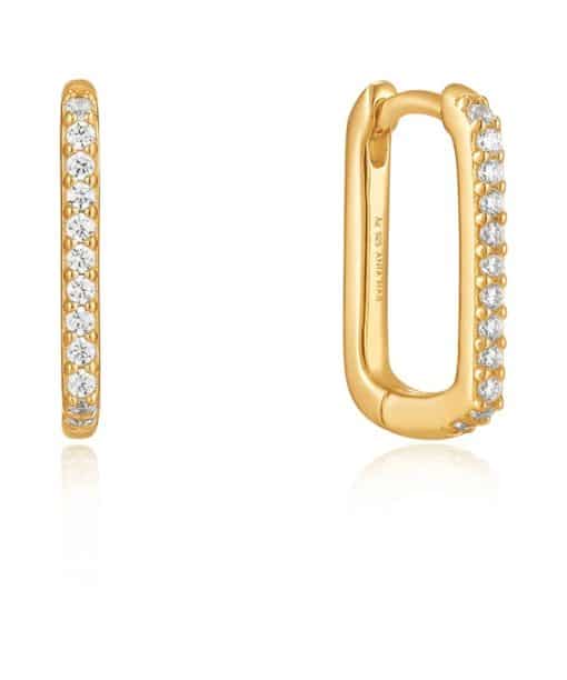 Ania Haie Gold Glam Oval Hoop Earrings