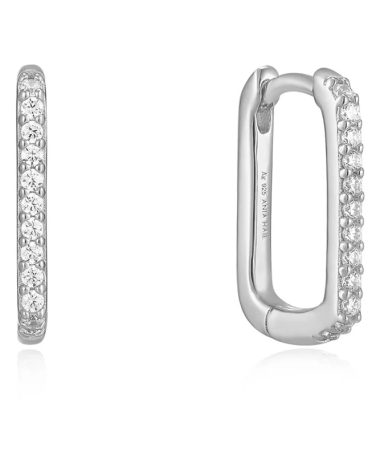 Ania Haie Silver Glam Oval Hoop Earrings