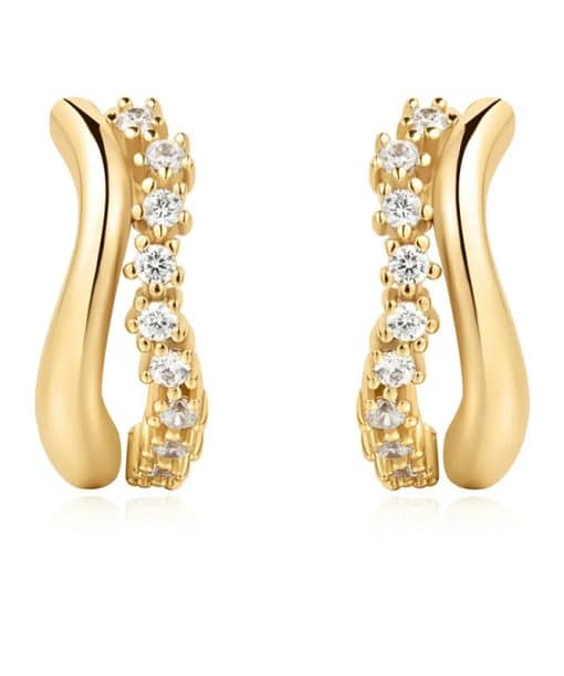 Ania Haie Sparkle Double Hoop Earrings