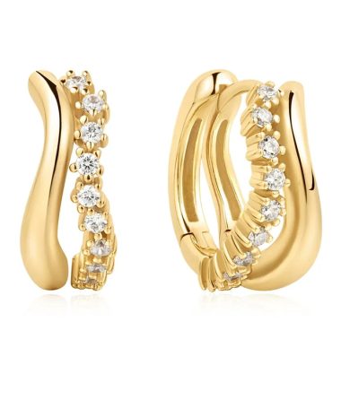 Alternative view of Ania Haie Sparkle Double Hoop Earrings
