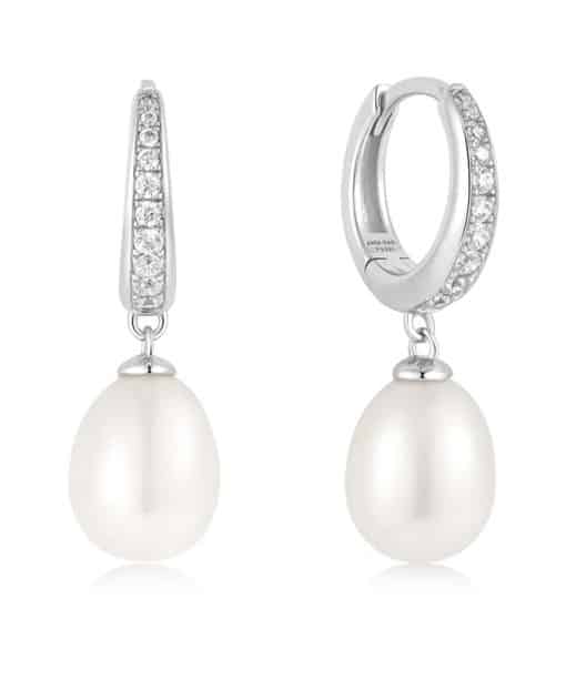 Ania Haie Freshwater Pearl And Cubic Zirconia Earrings