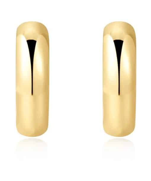 Alternative view of Ania Haie Gold Dome Band Hoop Earrings